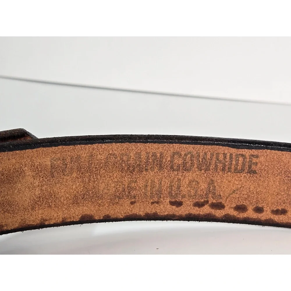 Men's Great American‎ Products 34 Leather Belt Western Eagle Teepee Buckle
